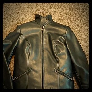 Leather coat